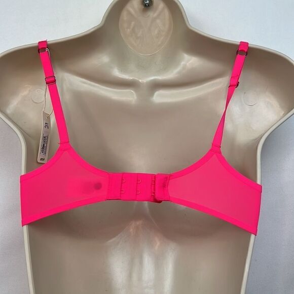 Aerie Smoothez Neon Pink unlined mesh bra NWT s Full Coverage - Picture 10 of 16